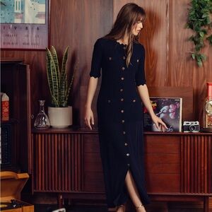 The Black Rhoda Knit Dress. NWT. Size: Large. Listing: $260. Asking: $220